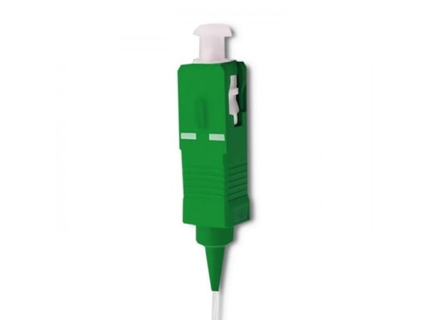 Qoltec - Nätverkskabel - SC/APC enkelläge (hane) till SC/APC enkelläge (hane) - 1 m - fiberoptisk - 9 / 125 mikrometer - G.657.A - halogenfri - vit