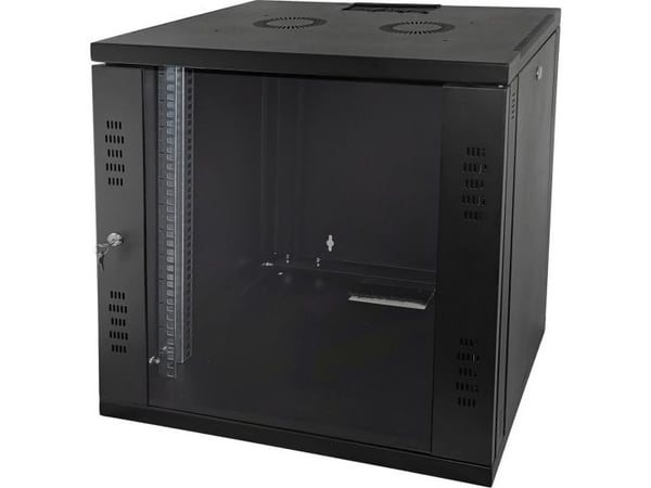 Q-Lantec veggskap 19" 15U (SW-15U-600-450-N-DSJ-OP-RP-F-C)