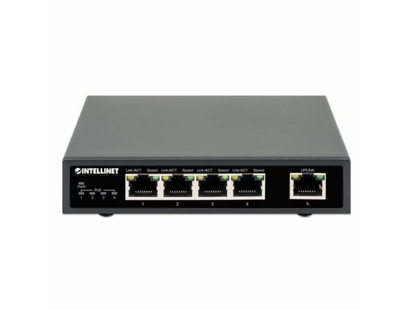 Intellinet 561839, Gigabit Ethernet (10/100/1000), Strøm over Ethernet (PoE)