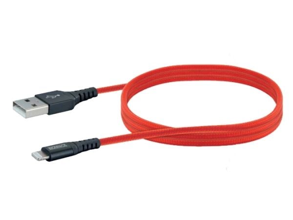 Schwaiger LPRO410 501 Matkapuhelinkaapeli punainen 1,2 m USB A Lightning (LPRO410501)
