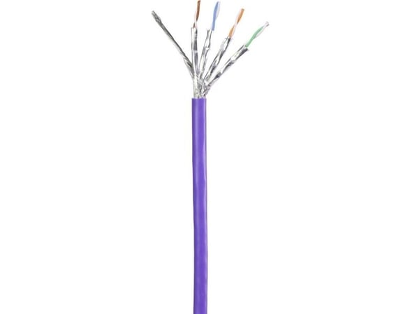Renkforce RF-4724916, 0,5 m, Cat6, S/FTP (S-STP), RJ-45, RJ-45, Fiolett