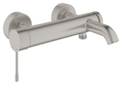 GROHE Essence, Badekar, Kran-håndtak, Metall, 1/2", Rustfritt stål