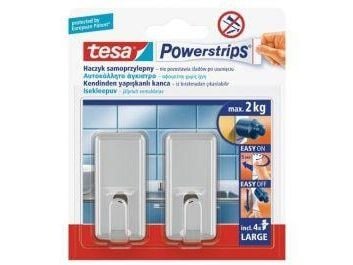 TESA 58051-00010, Sisätila, Keittiökoukku, Metallinen, 2 kpl