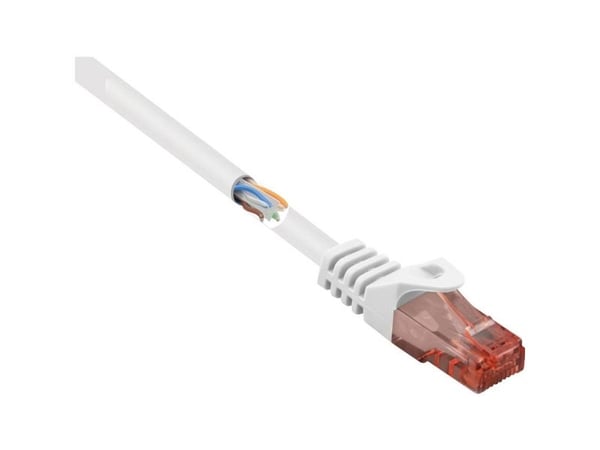 RF-5043884 RJ45-verkkokaapeli CAT 6 U/UTP 2,00 m valkoinen (RF-5043884)