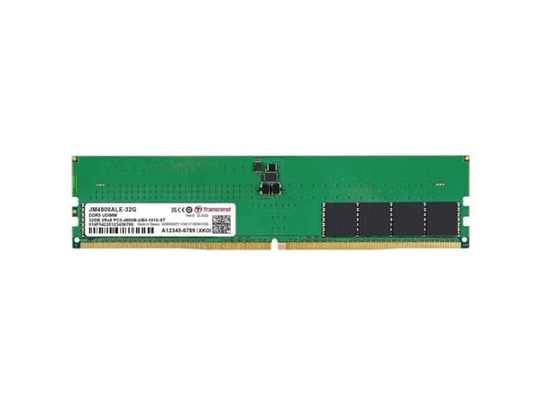 Transcend JetRam JM4800ALE-32G, 32GB, 1 x 32GB, DDR5, 4800Mhz, 288-pinners DIMM
