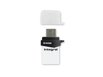 Integral Micro Fusion - USB flash-enhet - 16 GB - USB 3.0 / micro USB
