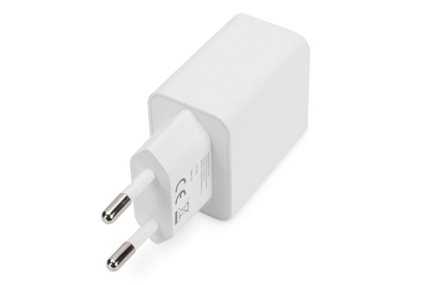 Digitus - Strømadapter - 15.5 watt - 3.1 A - PD 3.0 (2 x USB) - hvit