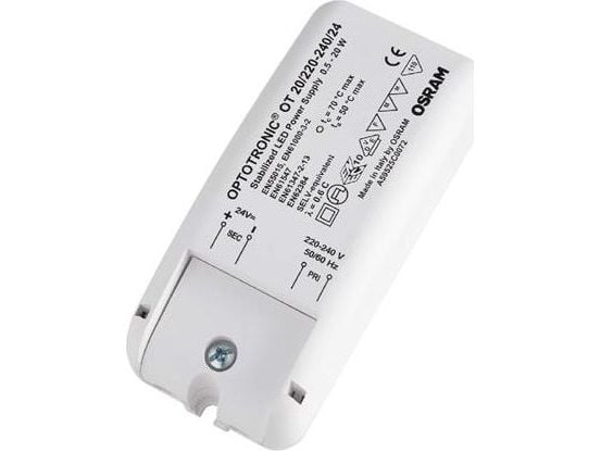 Osram 4050300618111, Innendørs, 220-240 V, 50/60 Hz, 20 W, 24 V, 10 A