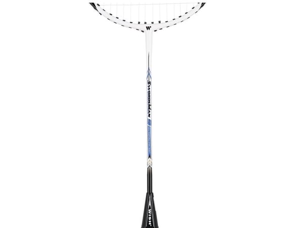 WISH STEELTEC 9K badmintonketcher-set rød+blå WISH