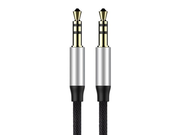 Baseus CAM30BS1, 3.5mm, Uros, 3.5mm, Uros, 1 m, Musta, Hopea