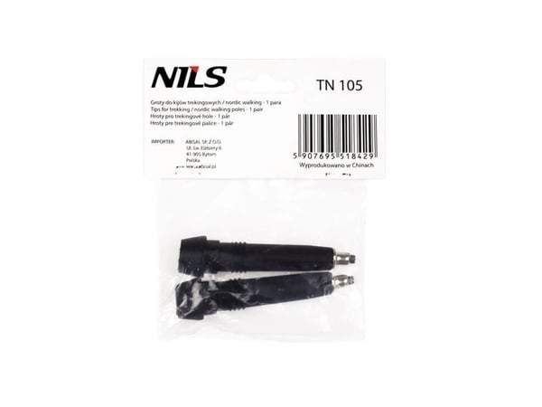 Nils Extreme spisser TN105 svarte, 2 stk. (25-30-010)