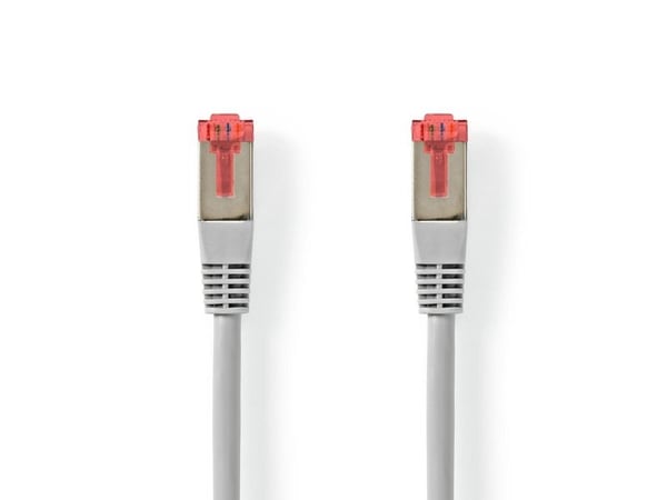 Nedis - Liitäntäkaapeli - RJ-45 (han) til RJ-45 (han) - 5 m - S/FTP - CAT 6 - pyöreä - grå
