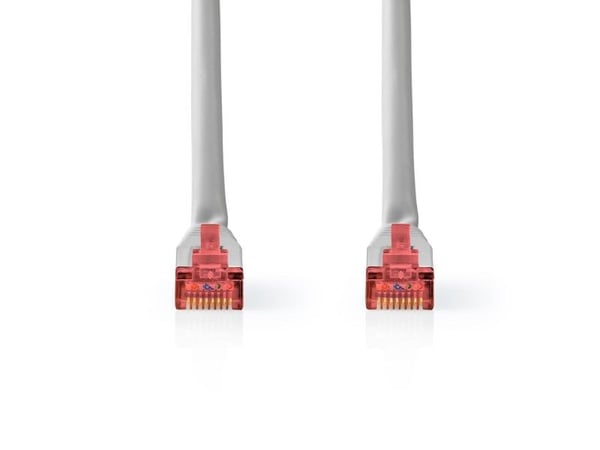 Nedis - Liitäntäkaapeli - RJ-45 (han) til RJ-45 (han) - 5 m - S/FTP - CAT 6 - pyöreä - grå