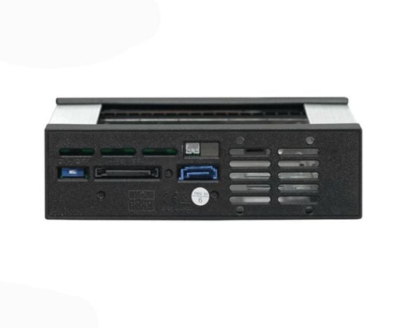 Jou Jye Computer JJ-N-16TM, HDD/SSD-kabinett, 2.5/3.5", SAS, SAS-2, SAS-3, SATA, Serial ATA II, Serial ATA III, Hot-swap, Svart, Grå