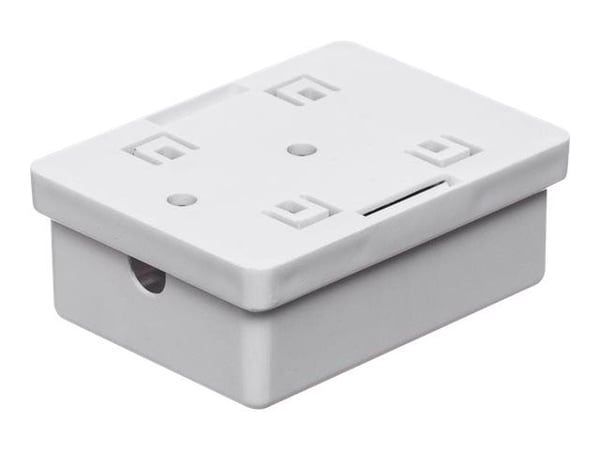 Netrack - Eluttag - RJ 45 - 1 nätverksuttag - vit