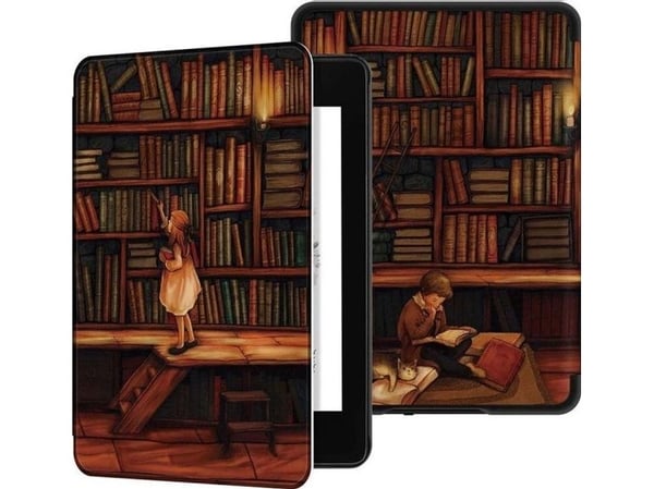 Tech-Protect etui Graphic til Kindle Paperwhite 4 - Library Girl