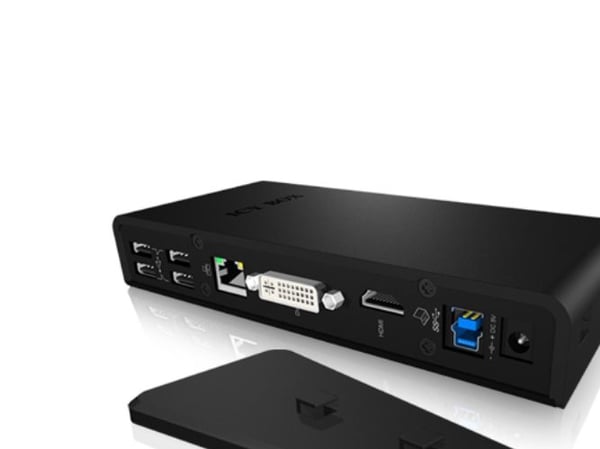 ICY BOX IB-DK2241AC - Dokkingstasjon - USB - DVI, HDMI - GigE