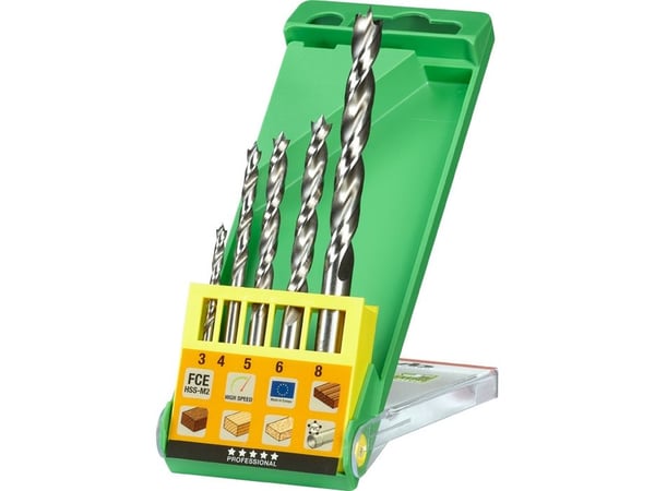 kwb 511900, Drill, Brad-punktbor, 3 mm, Sponplate, Løvtre, Gipsplater, Plast, Mykt tre, 3 mm, Molybden-høyhastighetsstål (HSS-M2)