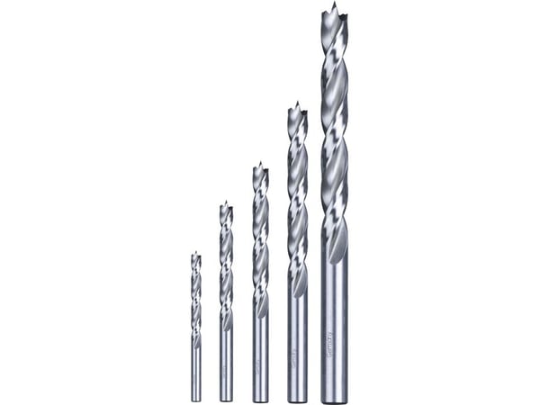kwb 511900, Drill, Brad-punktbor, 3 mm, Sponplate, Løvtre, Gipsplater, Plast, Mykt tre, 3 mm, Molybden-høyhastighetsstål (HSS-M2)