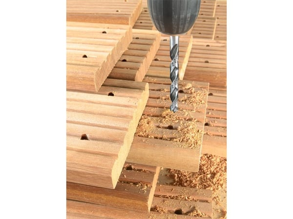 kwb 511900, Drill, Brad-punktbor, 3 mm, Sponplate, Løvtre, Gipsplater, Plast, Mykt tre, 3 mm, Molybden-høyhastighetsstål (HSS-M2)