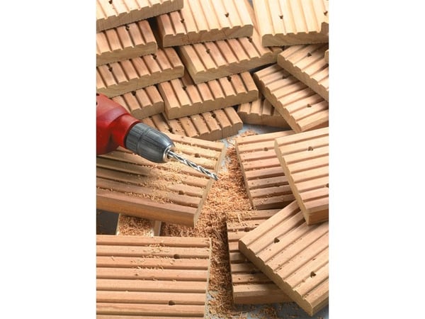 kwb 511900, Drill, Brad-punktbor, 3 mm, Sponplate, Løvtre, Gipsplater, Plast, Mykt tre, 3 mm, Molybden-høyhastighetsstål (HSS-M2)