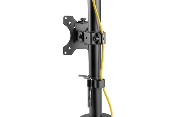 DIGITUS DA-90438 - Stativ - for 2 LCD displays / curved LCD displays - clamp or grommet mount - stål, plastikk - matt svart - skjermstørrelse: innt...