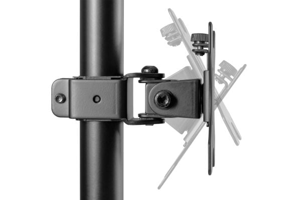 DIGITUS DA-90438 - Stativ - for 2 LCD displays / curved LCD displays - clamp or grommet mount - stål, plastikk - matt svart - skjermstørrelse: innt...