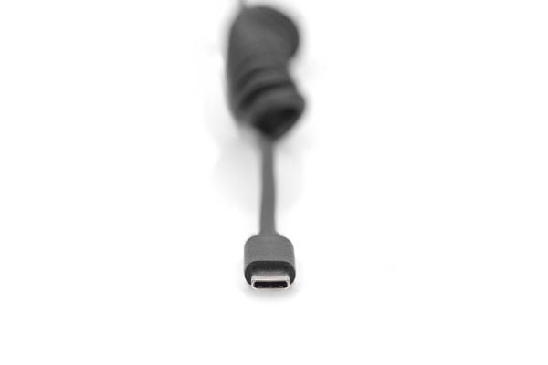 DIGITUS - USB-kabel - USB (hann) til USB-C (hann) - USB 2.0 - 20 V - 3 A - 1 m - svart