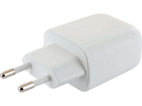 Schwaiger - Strømadapter - 230 V quick charger - 20 watt - 3 A - PD - 2 utgangskontakter (USB-C, USB) - hvit