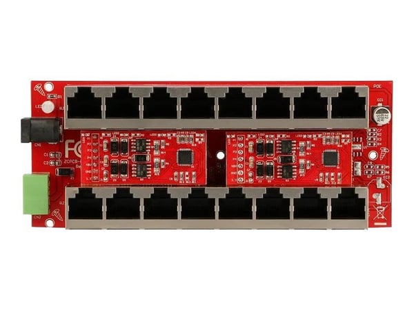 Extralink - Strøminjektor (veggmonterbar) - mode A - utgangskontakter: 8