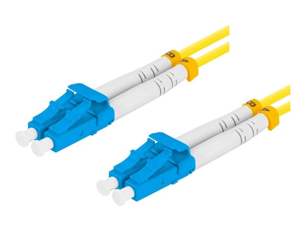 Lanberg - Koblingskabel - LC/UPC-enkeltmodus (hann) til LC/UPC-enkeltmodus (hann) - 5 m - 3 mm - fiberoptisk - dupleks - 9 / 125 micron - G.657.A1 ...