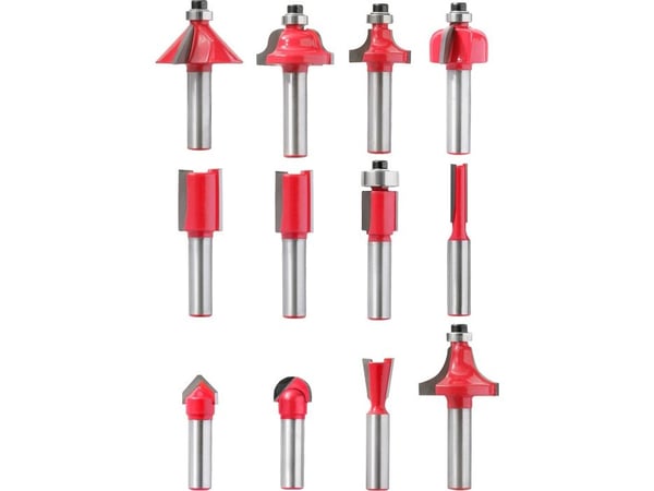 kwb 757295, Bit-sett, 8 mm, 30000 RPM, 12 stykker, 14,45,90°