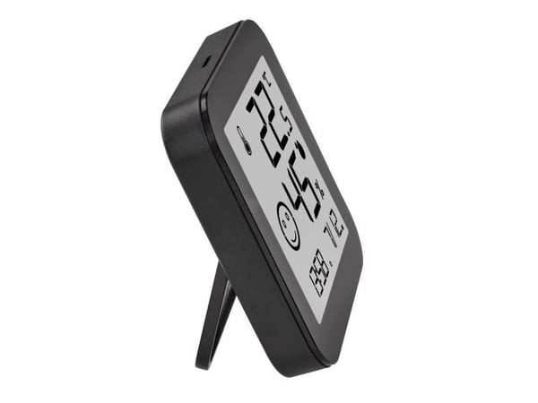 TFA-Dostmann 30.5054.01, Elektronisk miljøtermometer, Innendørs, Digital, Svart, Hvit, Plast, Vegg