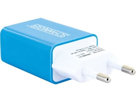 Schwaiger - Strømadapter - 230V USB charger - 10.5 watt - 2.1 A (USB) - blå