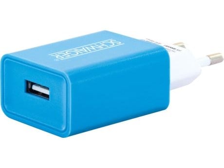 Schwaiger - Strømadapter - 230V USB charger - 10.5 watt - 2.1 A (USB) - blå