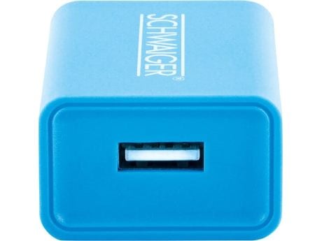 Schwaiger - Strømadapter - 230V USB charger - 10.5 watt - 2.1 A (USB) - blå