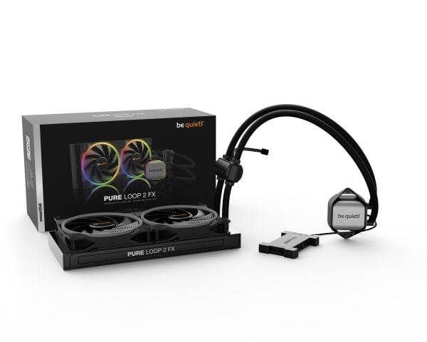 be quiet! Pure Loop 2 FX - Væskekjølesystem for prosessor - 280mm - (for: LGA1700, LGA1200, LGA2066, LGA1150, LGA1151, LGA1155, LGA2011, LGA2011-3,...