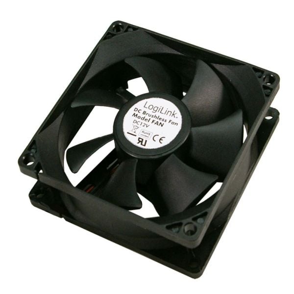 LogiLink FAN103 - Kabinettvifte - 120 mm - svart