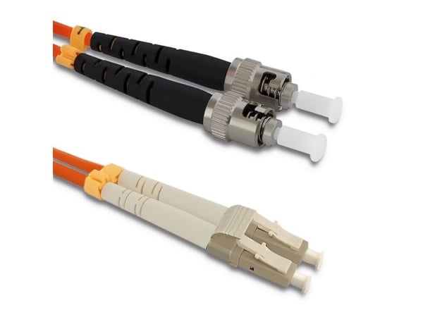 Qoltec - Koblingskabel - LC/UPC-multimodus (hann) til ST/UPC-multimodus (hann) - 3 m - fiberoptisk - dupleks - 50 / 125 mikroner - OM2 - halogenfri...