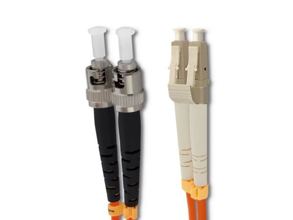Qoltec - Koblingskabel - LC/UPC-multimodus (hann) til ST/UPC-multimodus (hann) - 3 m - fiberoptisk - dupleks - 50 / 125 mikroner - OM2 - halogenfri...
