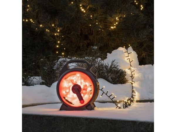 Konstsmide 3850-100, Fairy lights, Sort, Rød, Plast, IP44, Sort, 1200 pære(r )