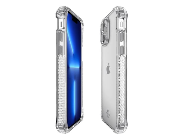 ITSKINS HYBRID_R // CLEAR - Baksidedeksel for mobiltelefon - robust - MagSafe-kompatibel - MagSafe-samsvar - 100 % resirkulert materiale - gjennoms...