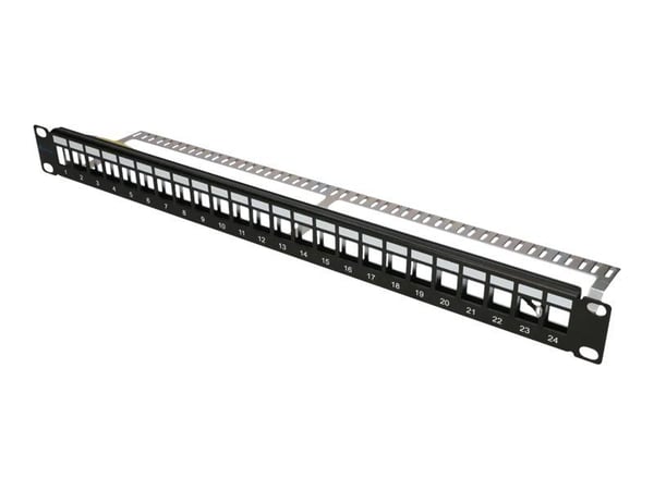 Extralink 24 PORT STP 19\" MODULAR PATCHPANEL, Kytkentäpaneeli, Metalli, Musta, 20 kpl, 700 g
