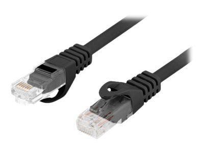Lanberg PCU6-10CU - Koblingskabel - RJ-45 (hann) til RJ-45 (hann) - 5.4 mm - UTP - CAT 6 - halogenfri, formstøpt, uten hindringer - svart - for P/N...