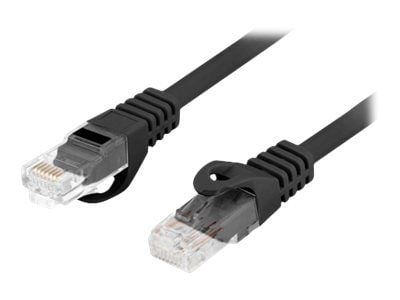 Lanberg PCU6-10CU - Koblingskabel - RJ-45 (hann) til RJ-45 (hann) - 5.4 mm - UTP - CAT 6 - halogenfri, formstøpt, uten hindringer - svart - for P/N...
