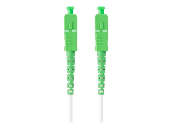 Lanberg - Koblingskabel - SC/APC-enkeltmodus (hann) til SC/APC-enkeltmodus (hann) - 20 m - 3 mm - fiberoptisk - simpleks - 9 / 125 micron - G.657.B...