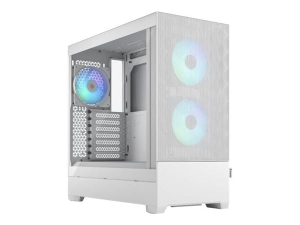 Fractal Design Pop Air - Tower - ATX - sidepanel med vindu (herdet glass) - ingen strømforsyning (ATX) - hvit TG-klar fargetone - USB/lyd - for Fra...