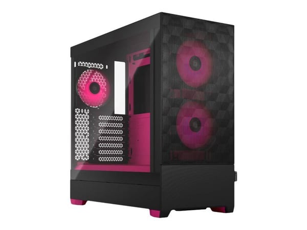 Fractal Design Pop Air RGB - Tower - ATX - sidepanel med vindu (herdet glass) - ingen strømforsyning (ATX) - magenta, tonet, blank - USB/lyd - for ...