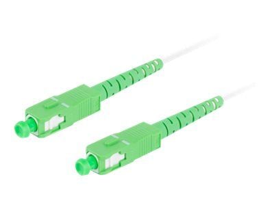 Lanberg - Patchkabel - SC/APC enkelttilstand (han) til SC/APC enkelttilstand (han) - 2,5 m. - 3 mm - fiberoptik - simplex - 9 / 125 micron - G.657....
