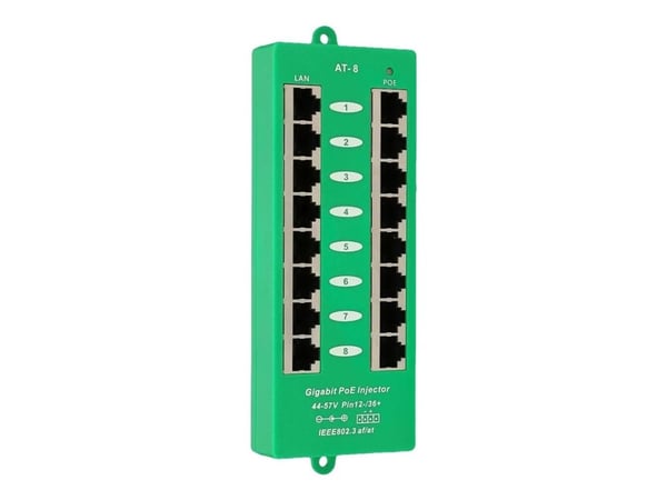 Extralink - Strøminjektor (veggmonterbar) - mode A - utgangskontakter: 8